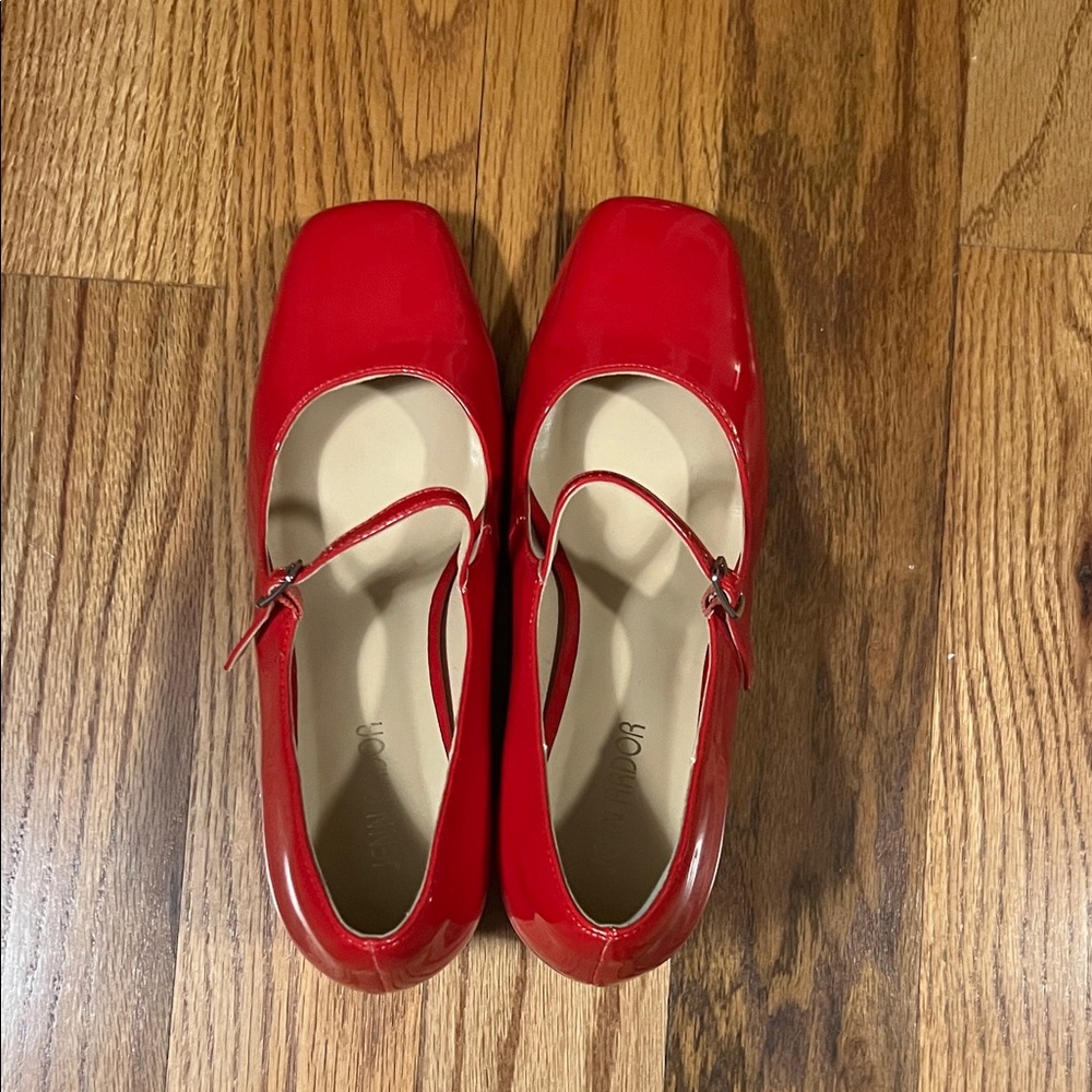 Jenn Ardor Red Mary Jane Shoes